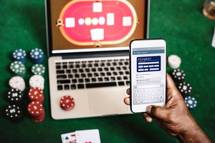 Tampilan antarmuka aplikasi mamen slot di perangkat Android dan iOS menampilkan meja live-dealer dan menu navigasi
